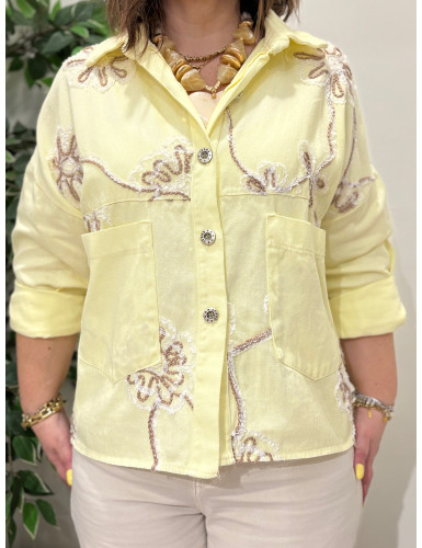 Casaco de Ganga Trabalhado