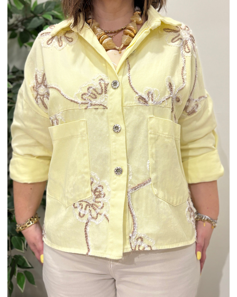 Casaco de Ganga Trabalhado