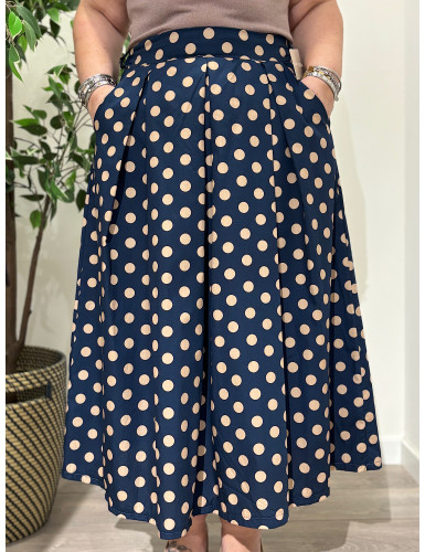 Saia de Pregas com Bolas