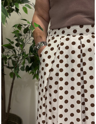 Saia de Pregas com Bolas