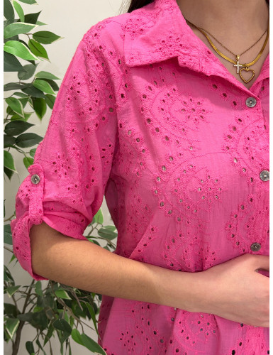 Camisa em Bordado Inglês