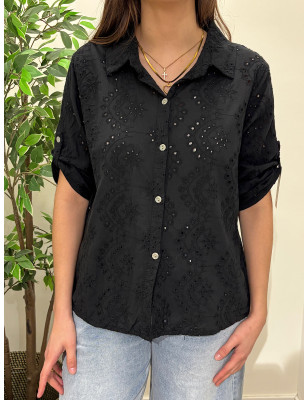 Camisa em Bordado Inglês