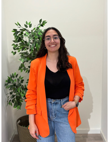 Blazer de Manga Arregaçada