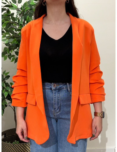 Blazer de Manga Arregaçada