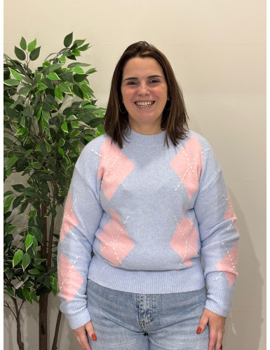 Camisola c/losangos