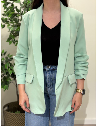 Blazer de Manga Arregaçada