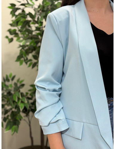 Blazer de Manga Arregaçada