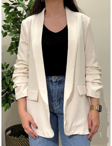 Blazer de Manga Arregaçada
