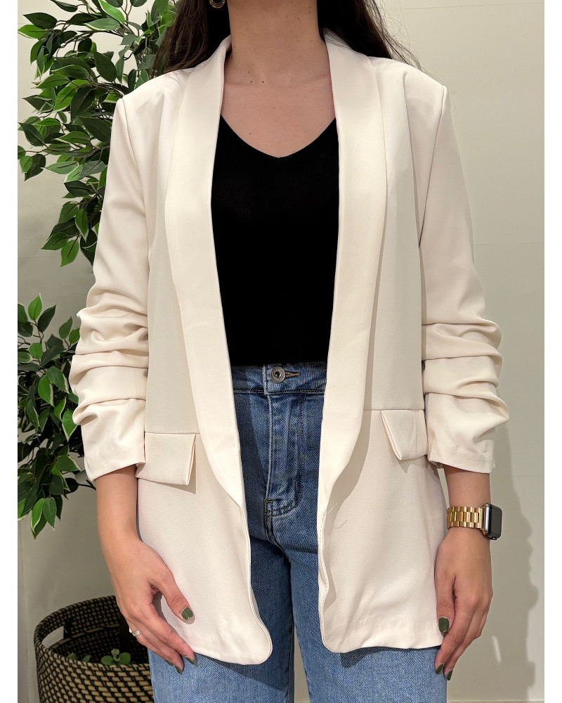 Blazer de Manga Arregaçada
