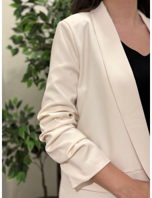 Blazer de Manga Arregaçada